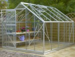 Aluminium Greenhouse 172 - Silver, Base Included Aluminium Greenhouse 172 - Silver, Base Included
