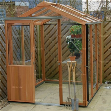 Cedar Greenhouse 320 - Aluminium Hybrid Cedar Greenhouse 320 - Aluminium Hybrid