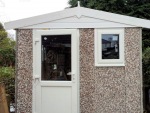 Spar Apex Concrete Shed 693 - PVCu Window, Fascias and Door Spar Apex Concrete Shed 693 - PVCu Window, Fascias and Door