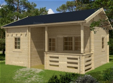 Three Room Side Door Apex Log Cabin 506 - Double Glazed, Loft Area Three Room Side Door Apex Log Cabin 506 - Double Glazed, Loft Area